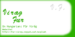 virag fur business card